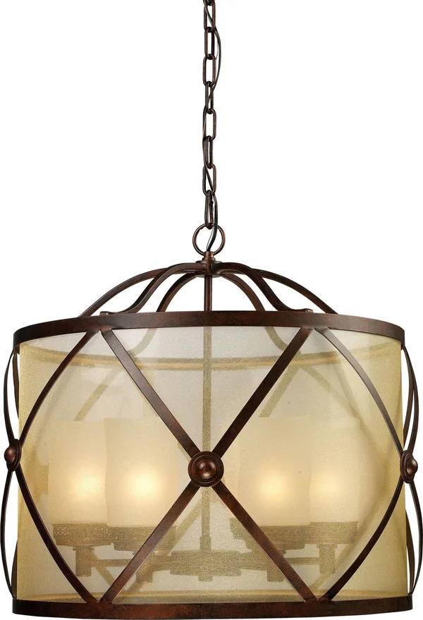 Elk Lighting 14052/6 Cumberland 6 Light Chandelier in Classic Bronze