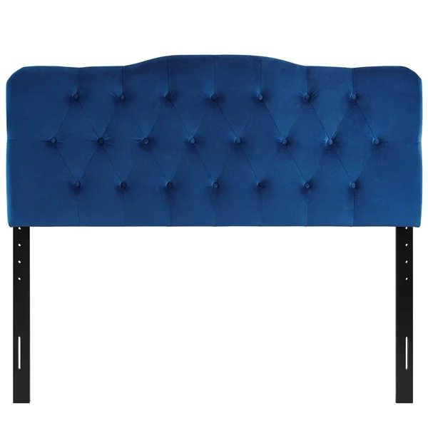 Modway Annabel King Diamond Tufted Performance Velvet Headboard - Navy