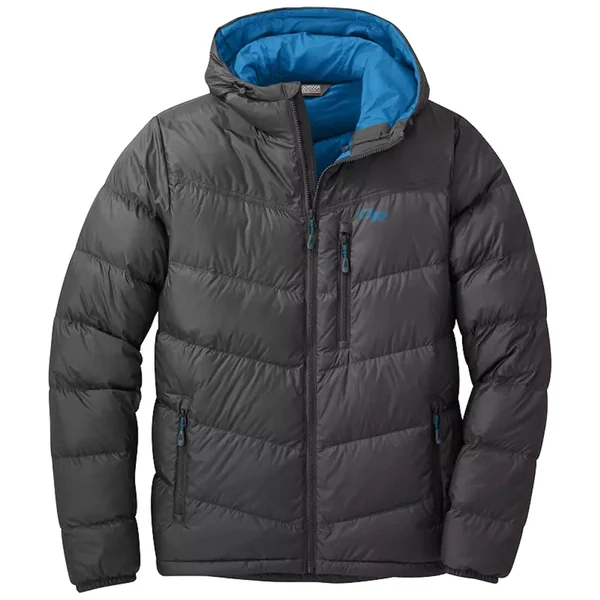 Outdoor Research Men's Transcendent Down Hoody - Medium - Storm