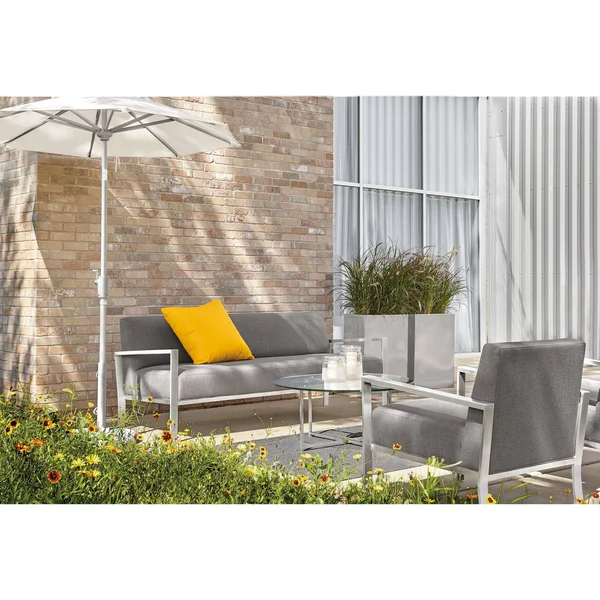 Room & Board - Modern Terrace Rectangle Planter 8D 16W 22H in Silver Grey
