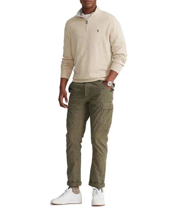 Polo Ralph Lauren Big Tall Jersey Quarter-Zip Pullover - 2XT