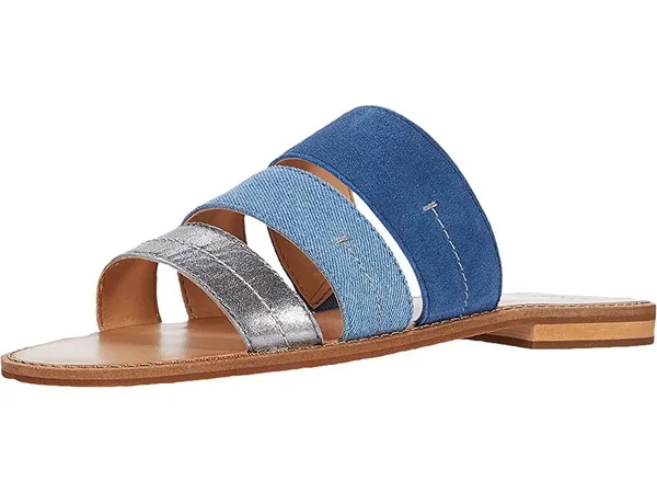 Frye, Evie 3 Band Slide, 8 US, Blue