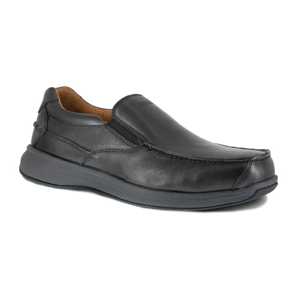 Men's Florsheim Work FS2323 Bayside Steel Toe Slip-On - Size: 11, Black