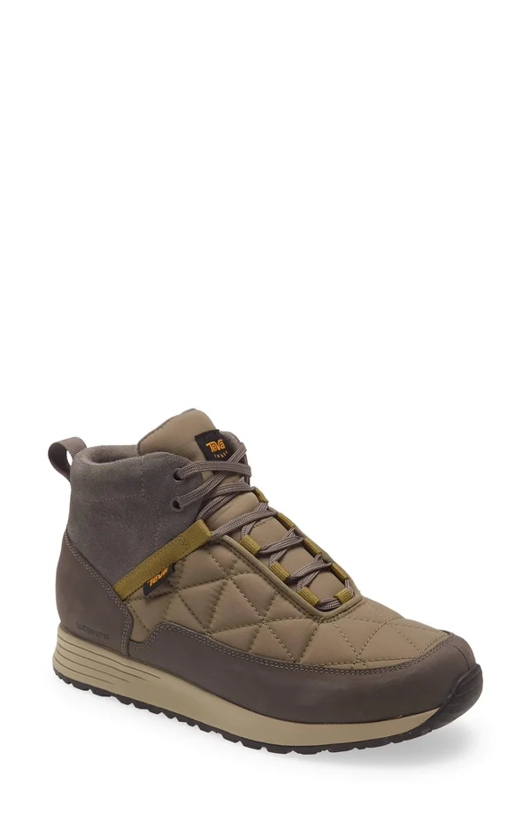 Men's Teva Ember Commute Waterproof Boot 5741551 - 7.5 M - Grey/ Olive