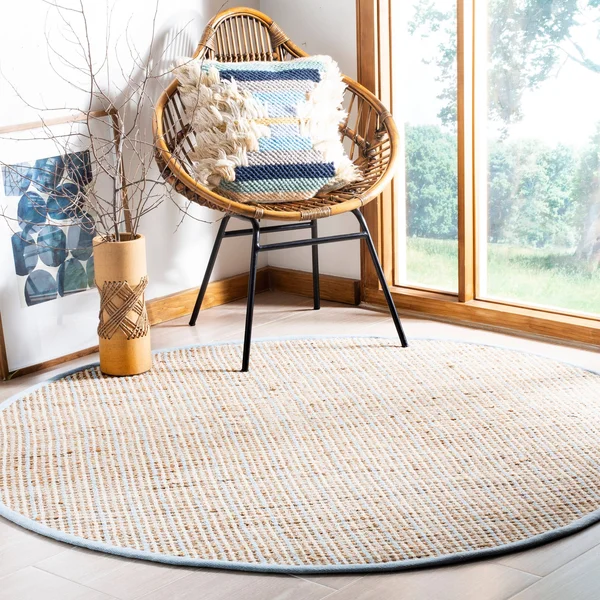 Safavieh Cape Cod Natural 6 ft. x 6 ft. Square Area Rug