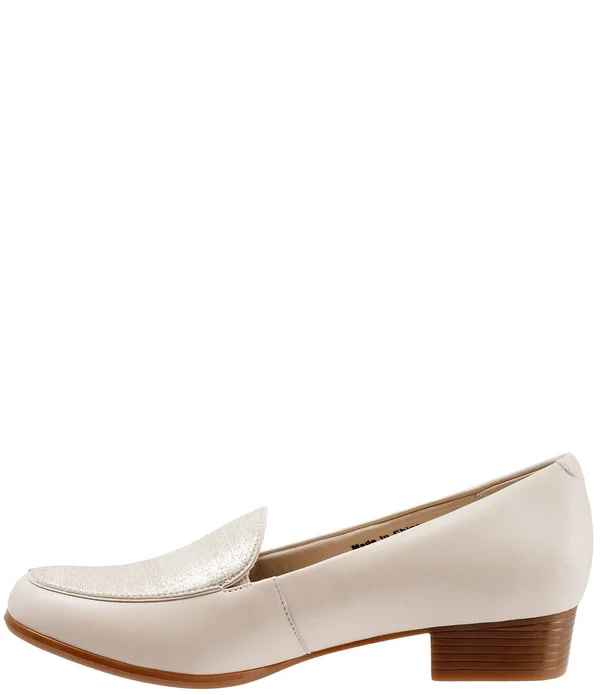 Trotters Women's Monarch - Nude Metallic Linen Size: 10 N