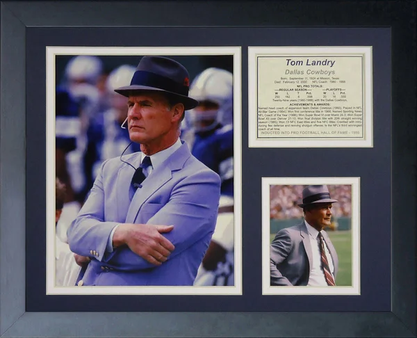 Legends Never Die Tom Landry Framed Memorabilia