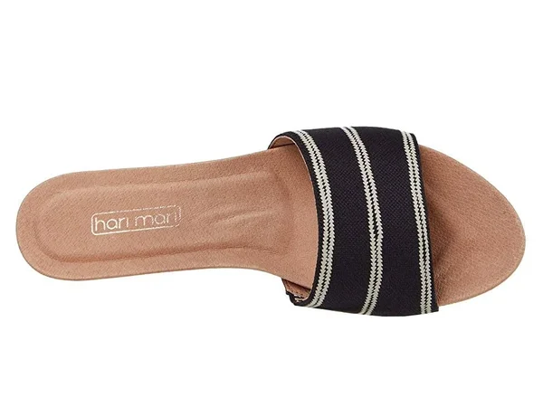 Hari Mari Sydney Woven Slide Sandal - Women's Black/Natural - 11.0