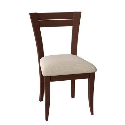 Tylor Ladder Back Side Chair Corrigan Studio Frame Color: Walnut - Upholstery Color: Charcoal