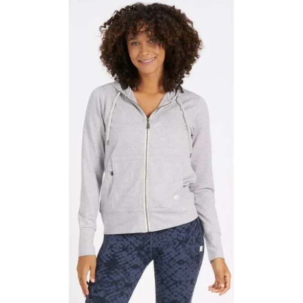 Vuori Women's Halo Performance Hoodie - Medium - Pale Heather Grey