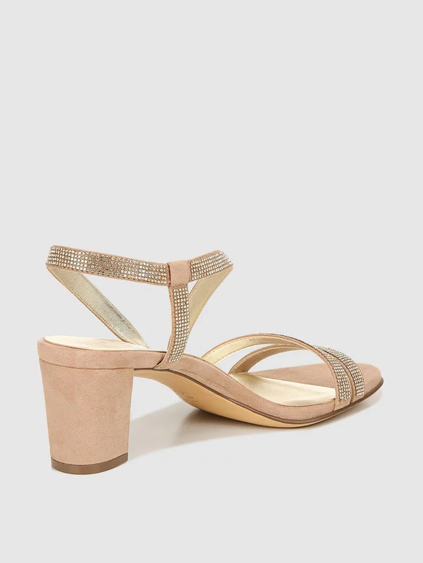 Naturalizer Vanessa Strappy Sandals - Barely Nude