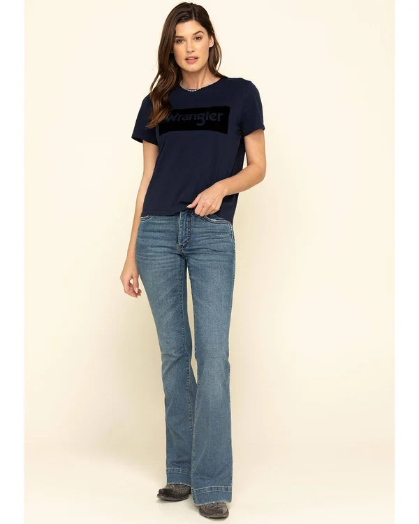 Wrangler Retro Flare Stretch Jean - Blue 29/32, Women's