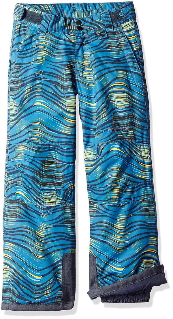 Arctix Kids Snow Pants with Reinforced Knees and Seat Blue Wave X-Large