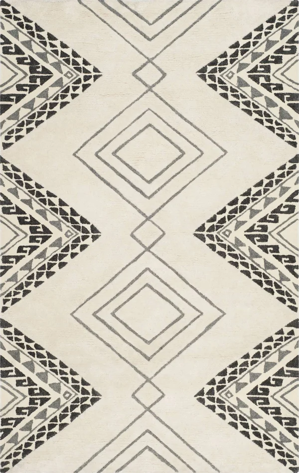 Safavieh Casablanca CSB301A 2&3x22 x 8&0x22 Runner Ivory, Grey Area Rug
