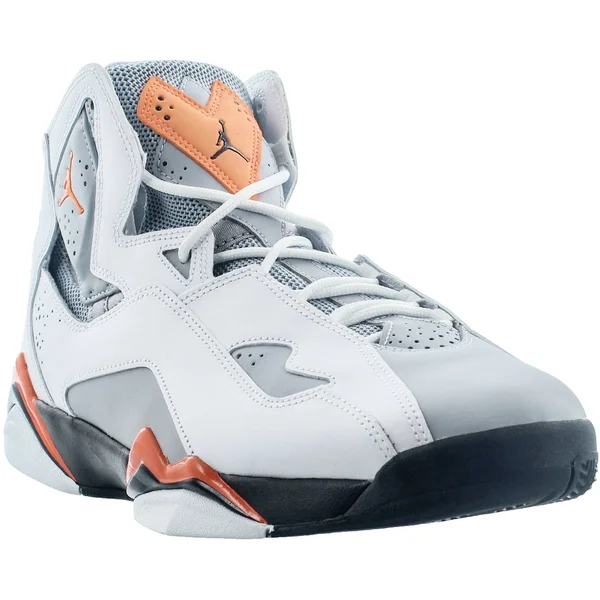 Jordan True Flight White/Total Orange/Wolf Grey Men's Shoes - Size: 9.5