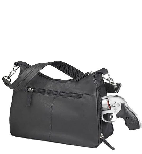 Gun Tote&n Mamas Concealed Carry Hobo Handbag - Tan