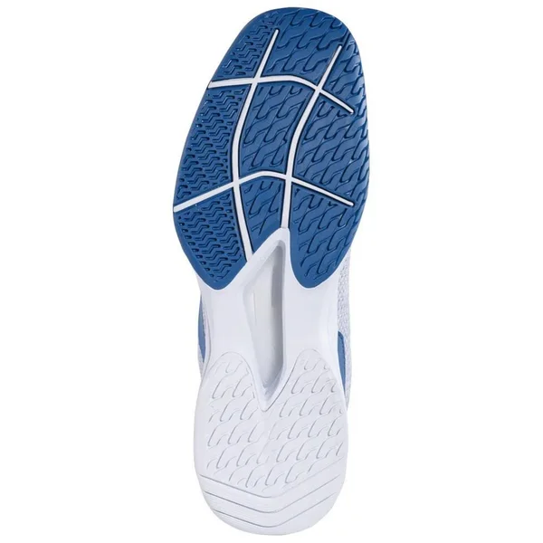 Babolat Men's Jet Tere Tennis Shoes White and Blue - White, 11.5