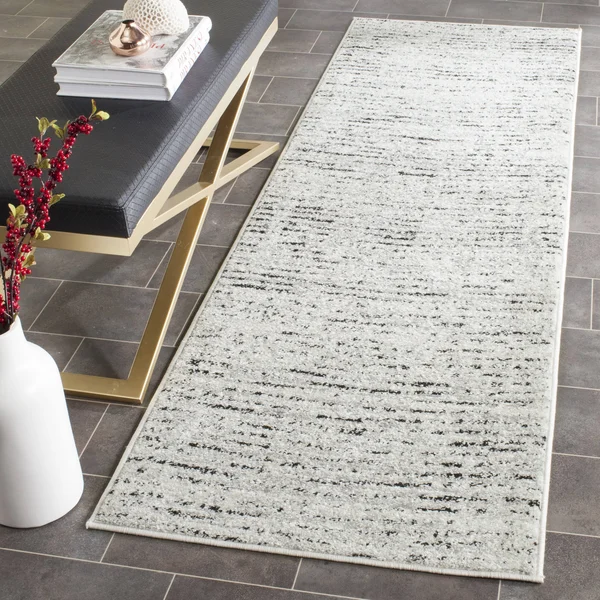 Safavieh Adirondack ADR117B 5&1x22 x 7&6x22 Ivory, Silver Area Rug