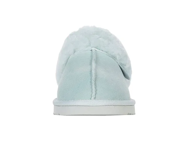 Fireside by Dearfoams Women's Sydney Genuine Shearling SCUFF, Size: 10, Blue