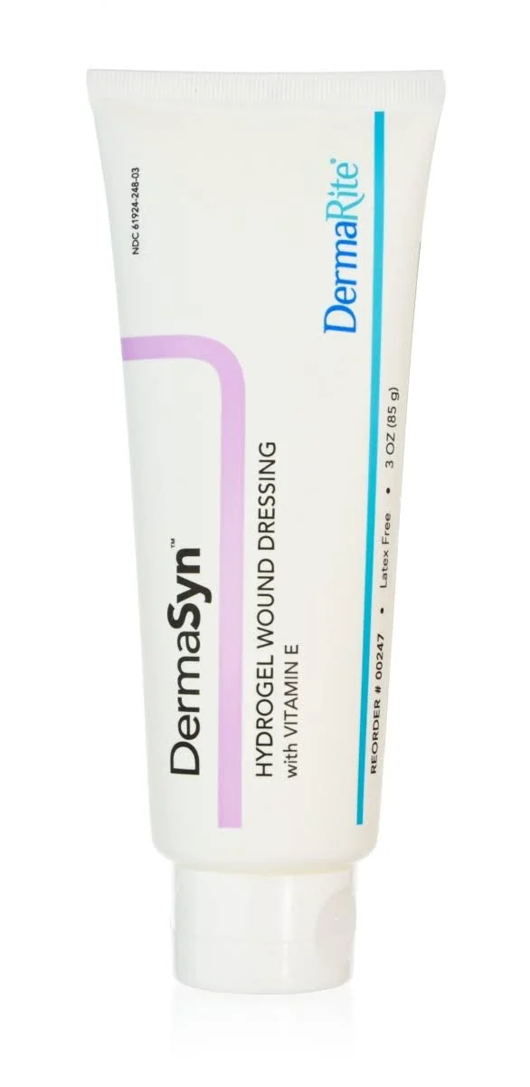 Dermasyn Hydrogel Wound Dressing - 3 oz. Tubes - 24/cs