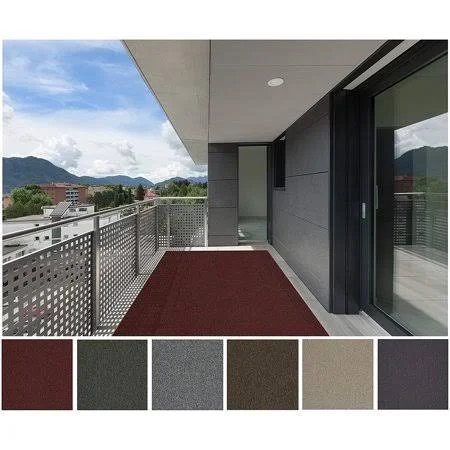 5'x7' Barnside - Indoor Outdoor Area Rug Carpet Runners with A Premium Fabric Finished Edges - Size: 5' x 7', Red