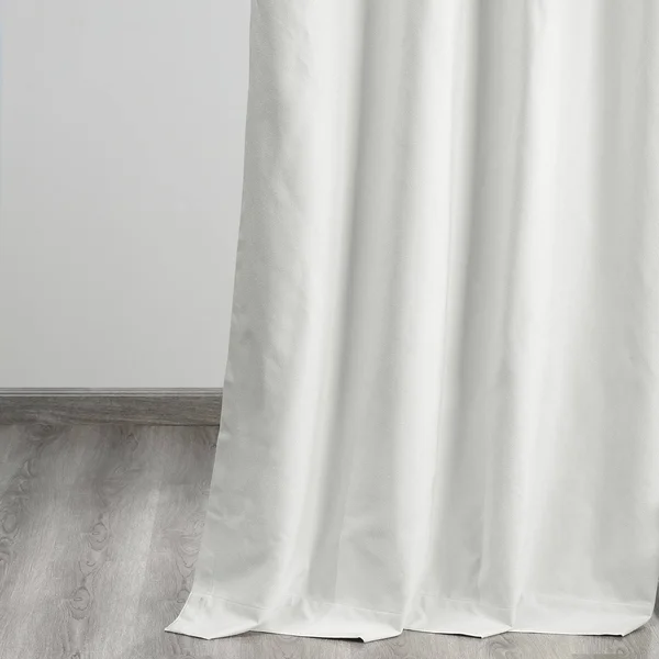 Toasted Tan Vintage Thermal Cross Linen Weave Blackout Curtain - Half Price Drapes