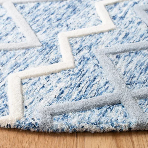 Safavieh Glamour Rug Collection GLM634A - Ivory, Grey - 9& x 12&