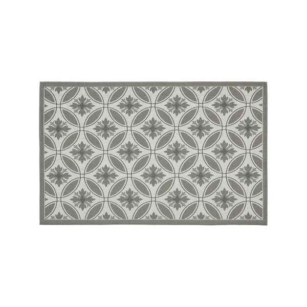 Safavieh Courtyard Area Rug CY7844 Light Grey, Anthracite, 5& 3x22 x 7& 7x22