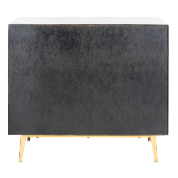 Safavieh Katia 3 Drawer Chest - White Wash/Gold