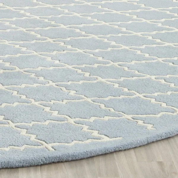 Safavieh 6& x 9& Chatham CHT721B Blue - Ivory Rug