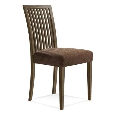 Skyline Solid Wood Dining Chair Saloom Furniture Body Fabric: Sunbrella Spectrum Mushroom, Frame Color: Nantucket