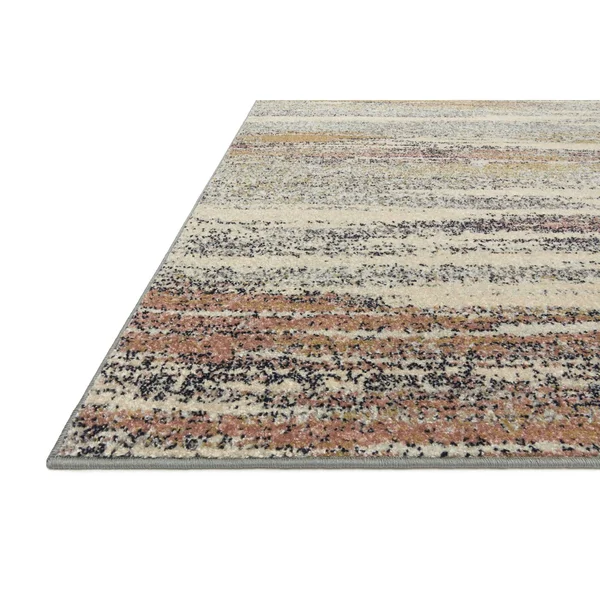 Alexander Home Bradford Modern Abstract Area Rug - 2&-3x22 x 7&-6x22 Runner - Pebble, Multi