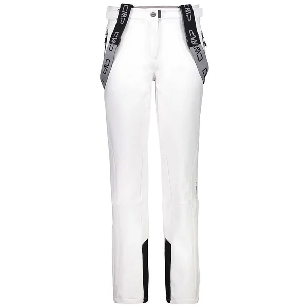 CMP Salopette Softshell Long Pants White Black Woman - M