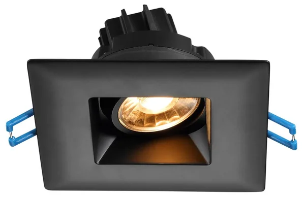Lotus LSG3-30K-BK-15D 7.5 Watt 3x22 Square Regressed LED Gimbal - 15° Beam Angle - 3000K - 600 Lumens - Black