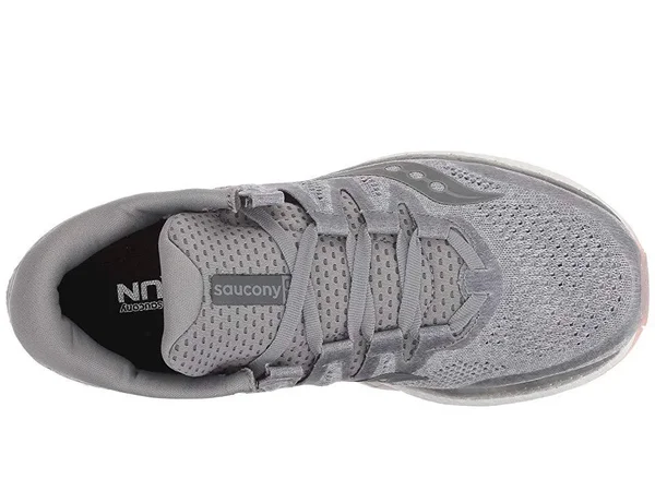 Saucony Freedom ISO 2 Running Shoes - Women's 6 Grey, Peach
