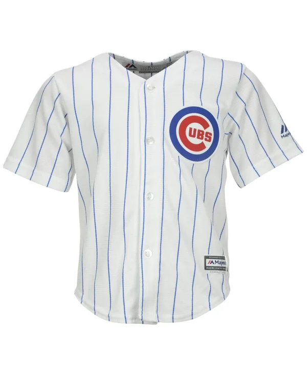 Majestic Chicago Cubs Toddler White Home Official Cool Base Jersey Size: 2T