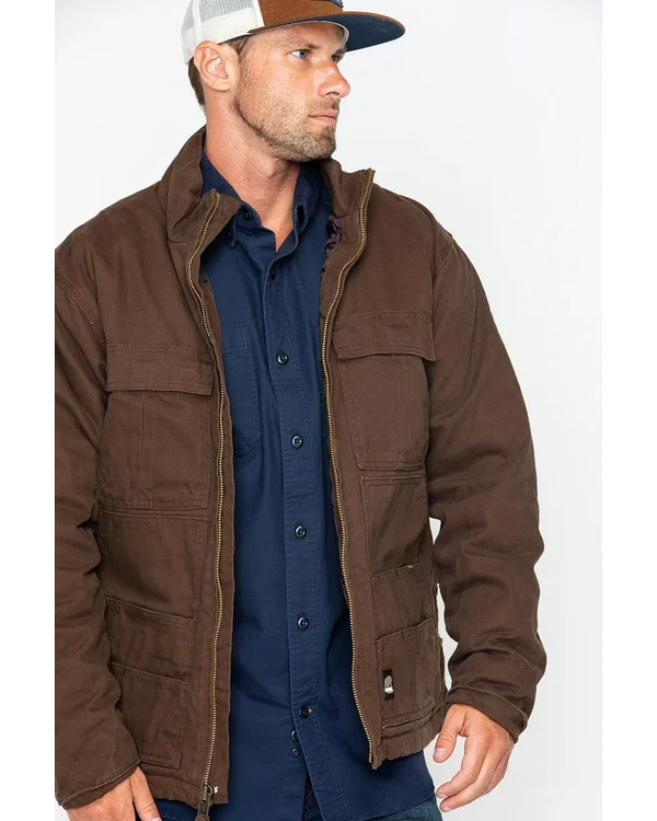 Berne Flex180 Washed Chore Coat - Bark - 3XL - Regular