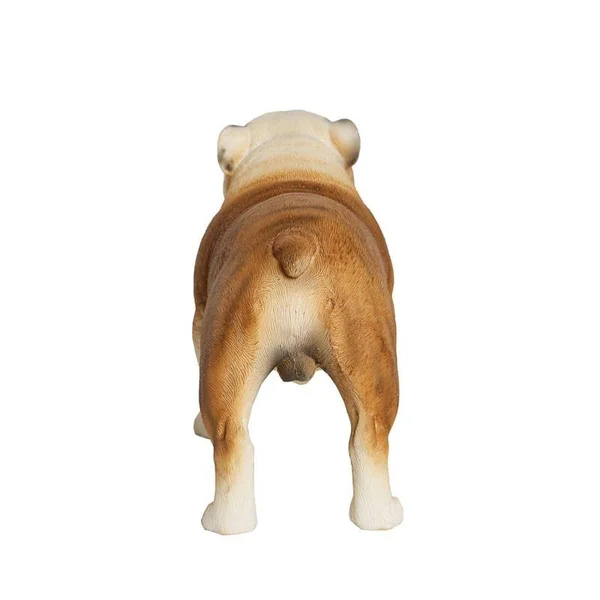 Petorama Handmade English Bulldog Resin Statue 1-6 in Caramel