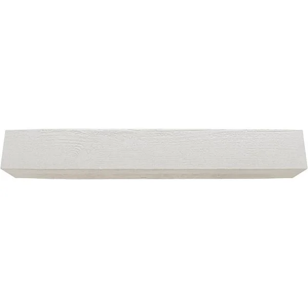 Ekena Millwork MANURS06X08X84UN 6x22H x 8x22D x 84x22W Rough Sawn Faux Wood Fireplace Mantel, Factory Prepped, Ready for Paint