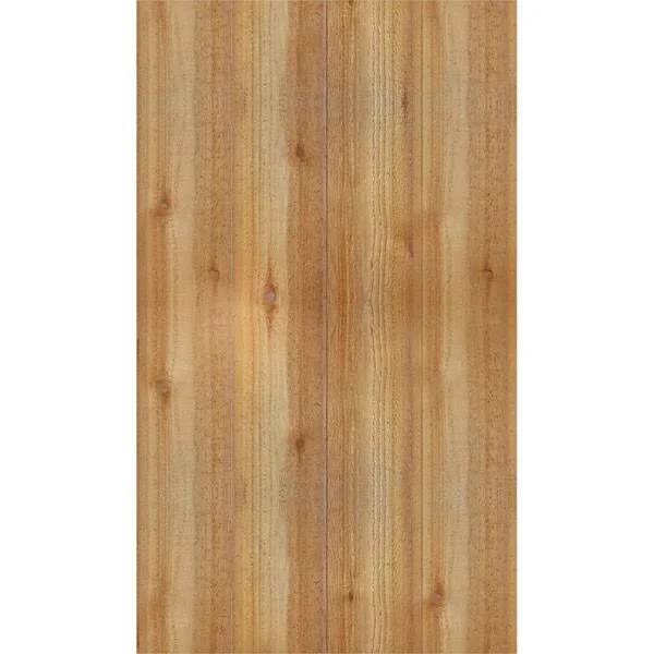 Ekena Millwork RBJ06S21X037RWR 21 1/2x22W x 37x22H TimberCraft Four 5 3/8x22 Boards Joined Board-n-Batten Shutters - Rough Sawn W