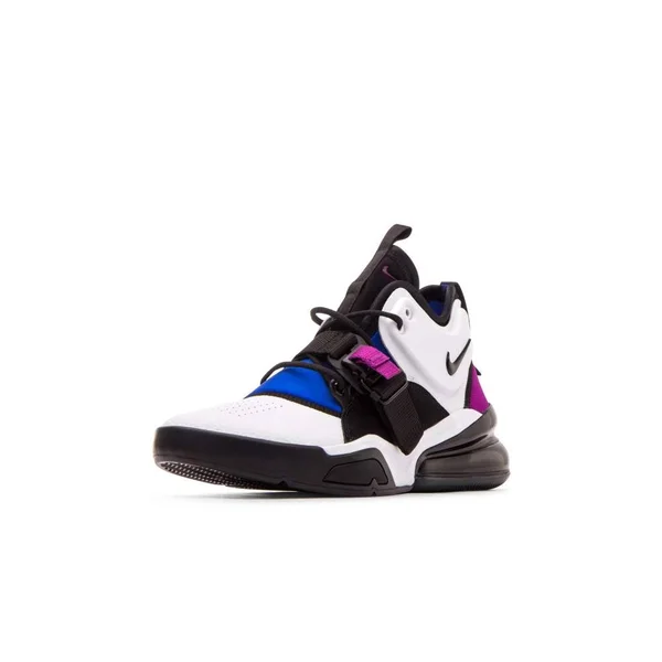 Nike Men's Air Force 270, White/Black-Lyon Blue
