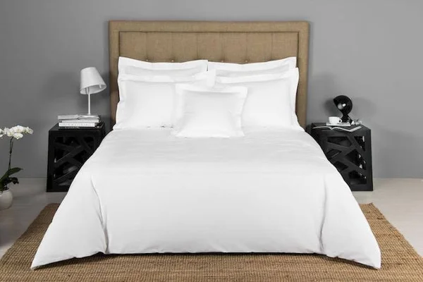 Frette Hotel Classic Duvet Cover - White Cotton - Twin - Bed Linens