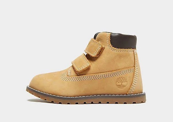 Timberland Kids Wheat Pokey Pine Double Velcro Boots
