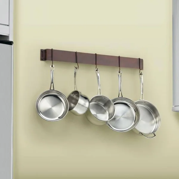 Cuisinart Chef&s Classic 33-inch Bar-Style Wall-Mount Pot Rack, Oil-Rubbed Bronze