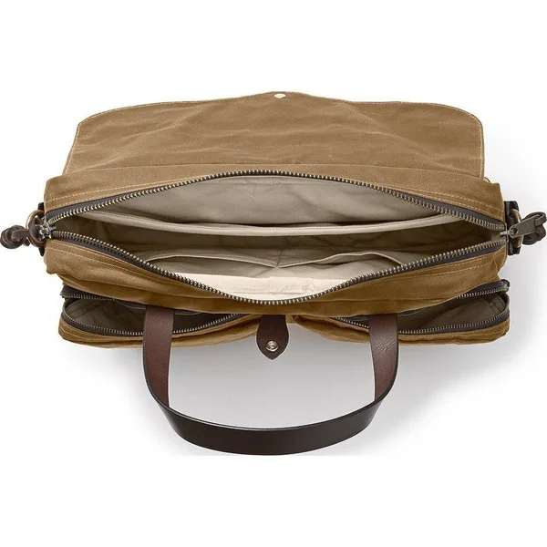 Filson 24 Hour Tin Briefcase Dark Tan