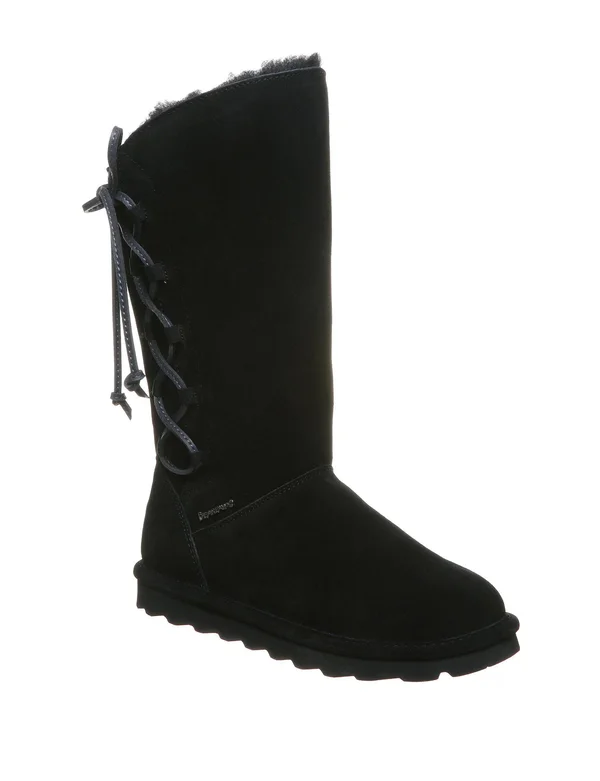 Bearpaw Women's Rita Boot - 12 Wide - Black II