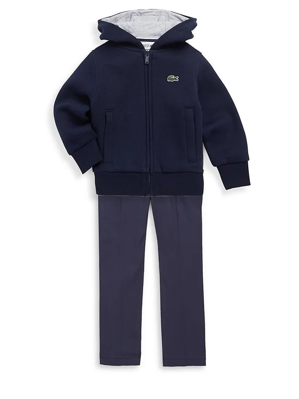 Lacoste Kids Sport Hooded Fleece Sweatshirt