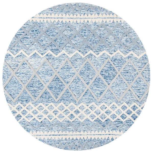 Safavieh Glamour Rug Collection GLM634A - Ivory, Grey - 9& x 12&
