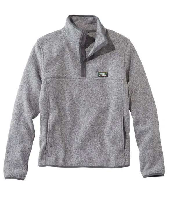 Men's L.L.Bean Sweater Fleece Pullover Gray Extra Large, L.L.Bean