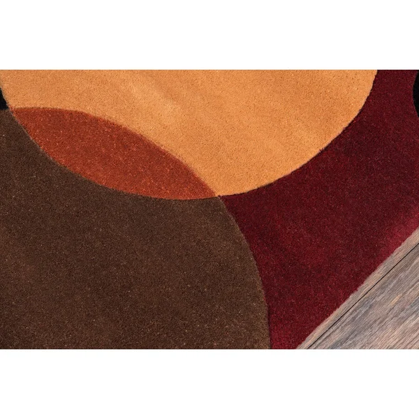 Momeni New Wave NW-37 5&9x22 x 5&9x22 Round Black Area Rug